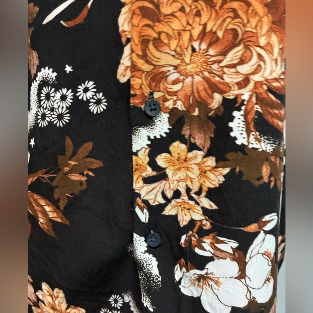 Denim & Flower Ricky Singh Men’s floral tropical button down shirt mens SZ SMALL - Picture 8 of 11